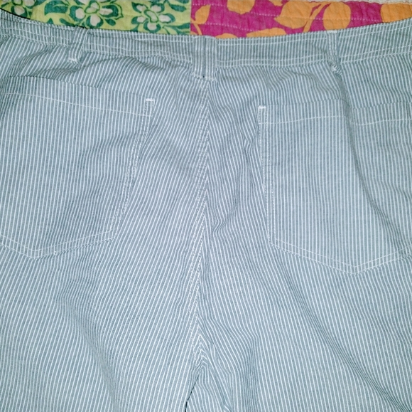Riders by Lee pin stripe cotton Shorts Size 3xl24W - Picture 6 of 16